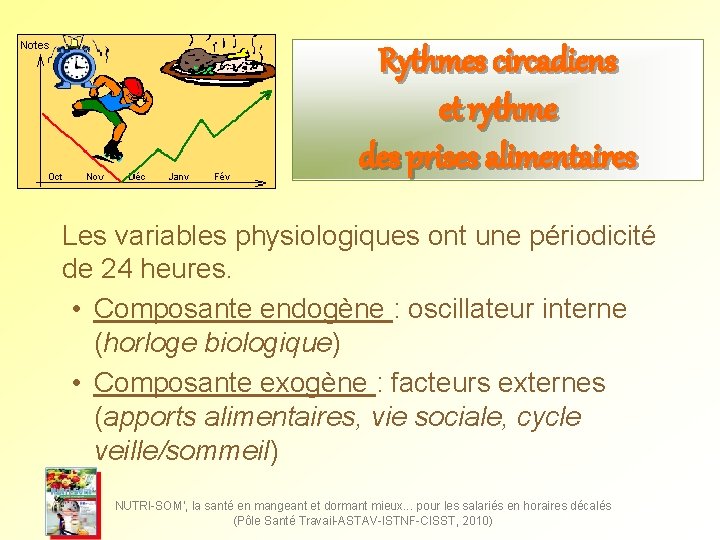 Rythmes circadiens et rythme des prises alimentaires Les variables physiologiques ont une périodicité de Rythmes circadiens et rythme des prises alimentaires Les variables physiologiques ont une périodicité de