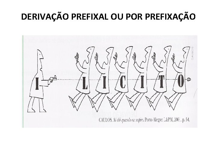 DERIVAÇÃO PREFIXAL OU POR PREFIXAÇÃO 