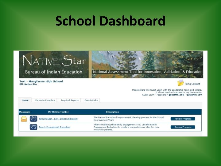School Dashboard 