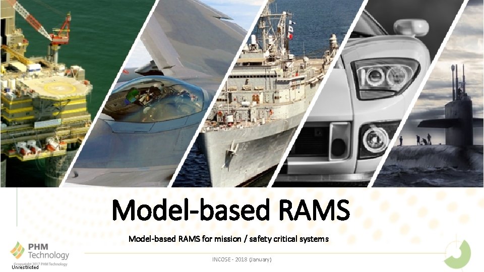 Model-based RAMS for mission / safety critical systems INCOSE - 2018 (January) Unrestricted 