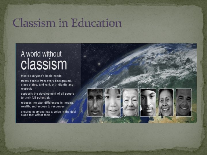 Classism in Education 