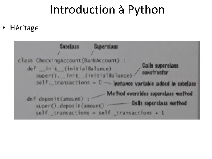  Introduction à Python • Héritage 