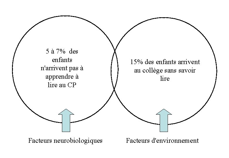 5 à 7% des enfants n'arrivent pas à apprendre à lire au CP Facteurs