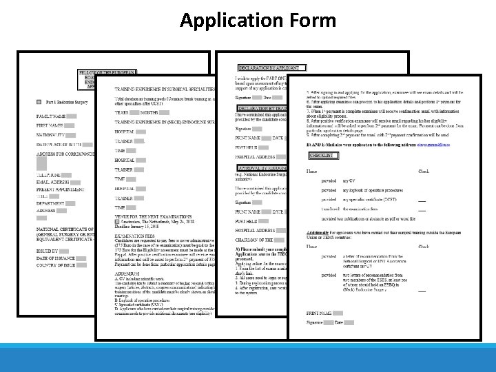 Application Form 