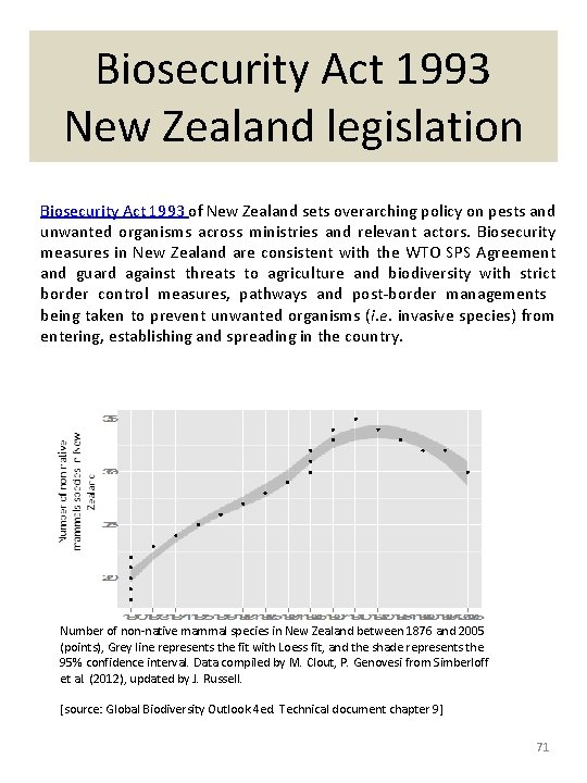 Biosecurity Act 1993 New Zealand legislation Biosecurity Act 1993 of New Zealand sets overarching
