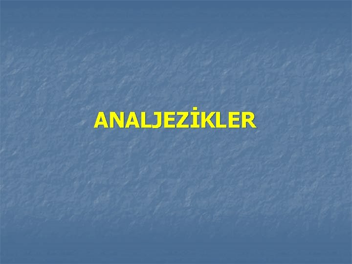 ANALJEZİKLER 