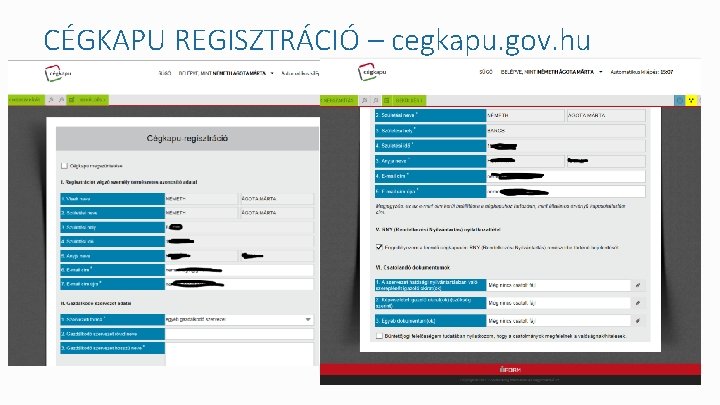 CÉGKAPU REGISZTRÁCIÓ – cegkapu. gov. hu 