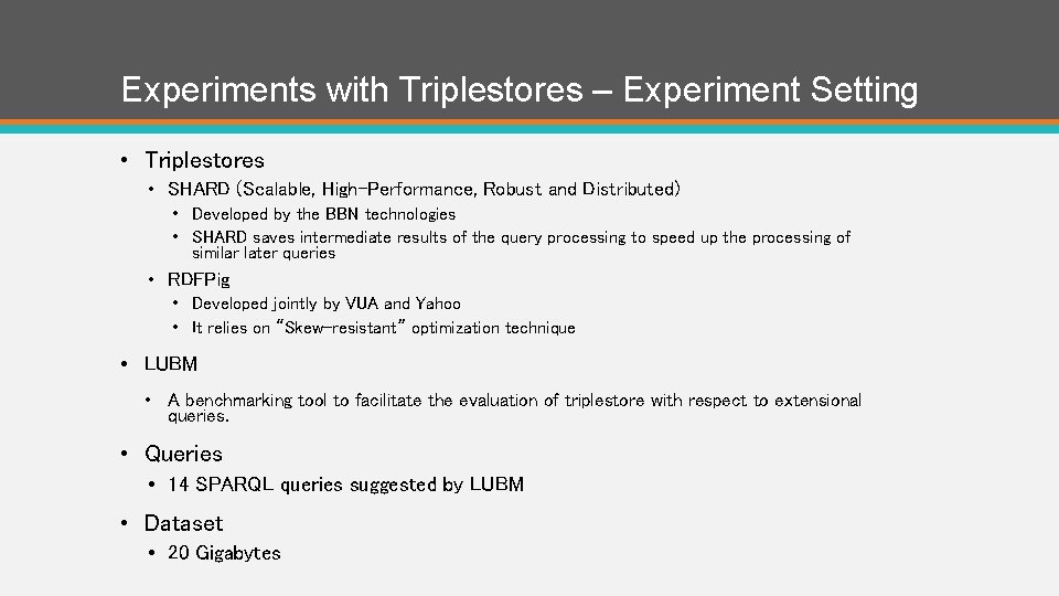 Experimental Track Research and Development Outline A Brief