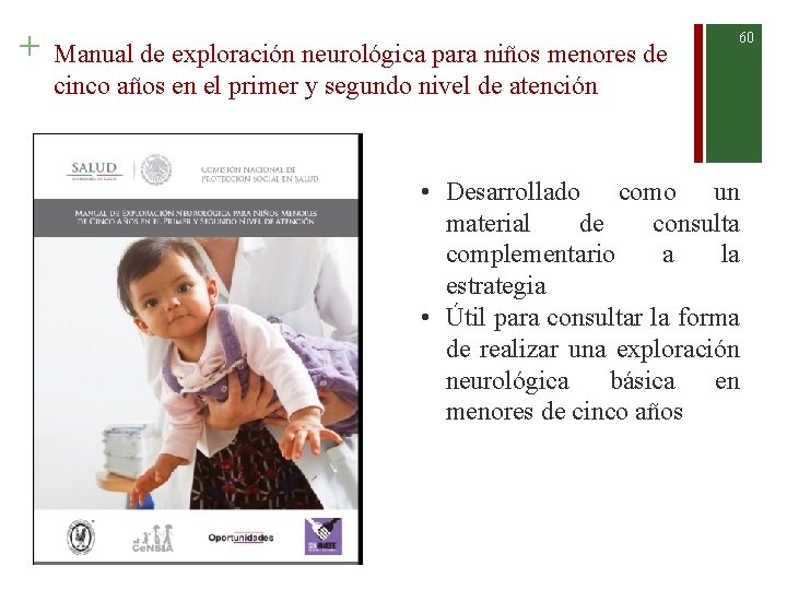 + Manual de exploración neurológica para niños menores de cinco años en el primer