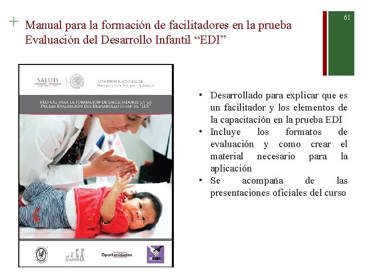 + Manual para la formación de facilitadores en la prueba Evaluación del Desarrollo Infantil