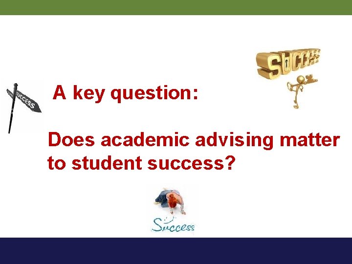 A key question: Does academic advising matter to student success? 
