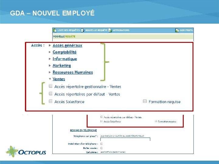 GDA – NOUVEL EMPLOYÉ 