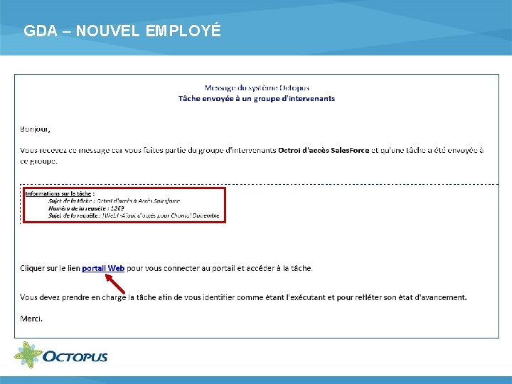 GDA – NOUVEL EMPLOYÉ 