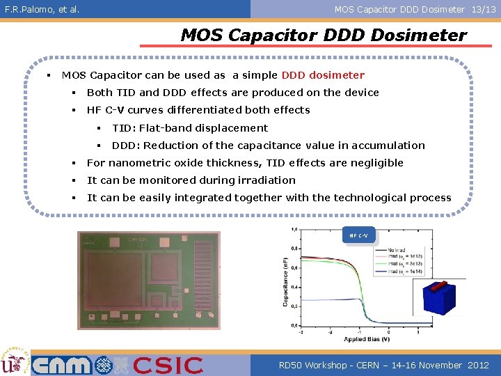 F. R. Palomo, et al. MOS Capacitor DDD Dosimeter 13/13 MOS Capacitor DDD Dosimeter