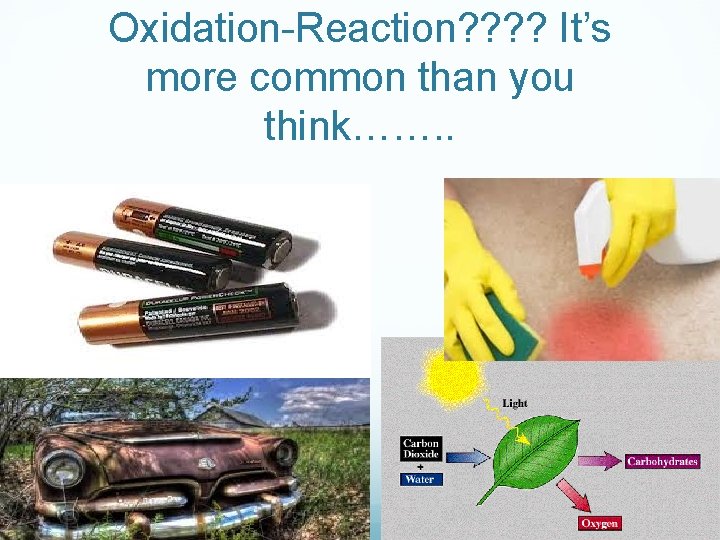 Oxidation-Reaction? ? It’s more common than you think……. . 