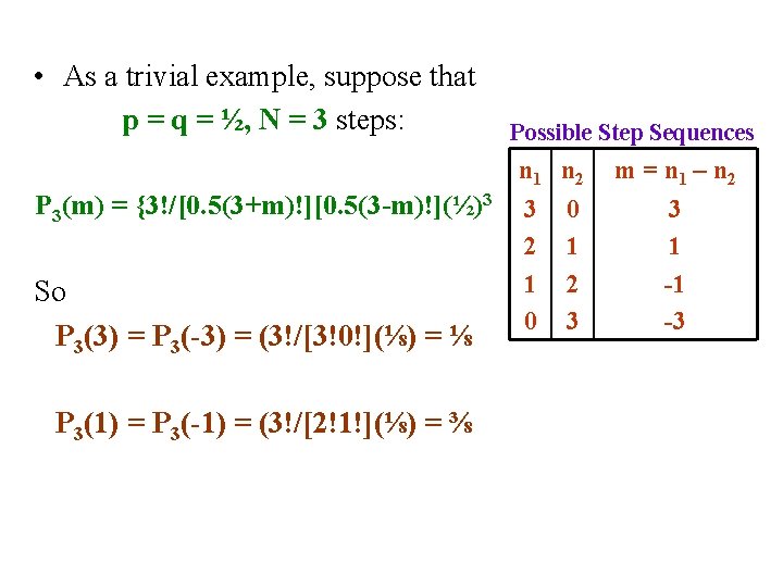  • As a trivial example, suppose that p = q = ½, N