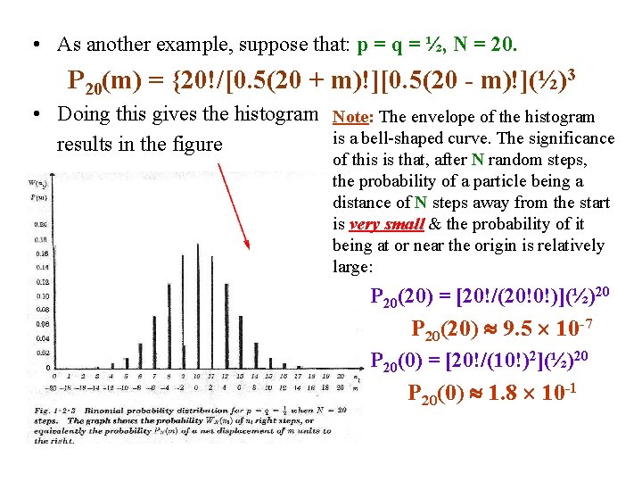  • As another example, suppose that: p = q = ½, N =