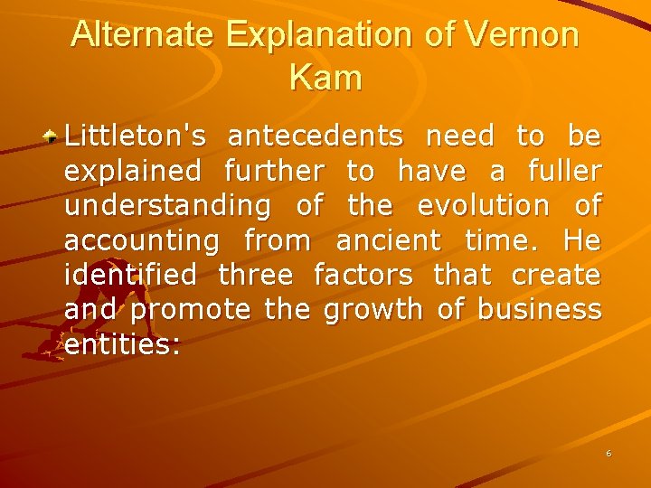 Alternate Explanation of Vernon Kam Littleton's antecedents need to be explained further to have