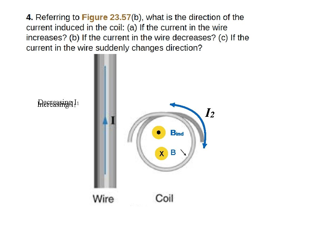 Decreasing. I 1 I 1 Increasing I 2 X Bind X B 