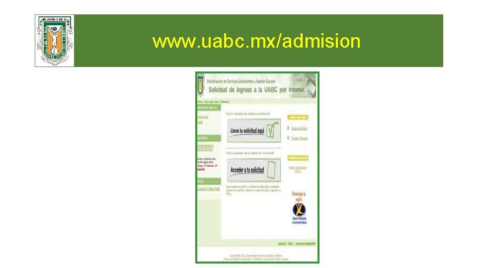 www. uabc. mx/admision 