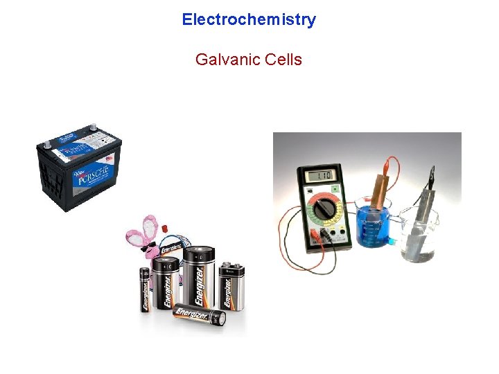 Electrochemistry Galvanic Cells 