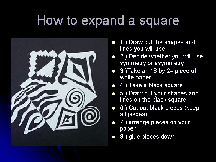 How to expand a square l l l l 1. ) Draw out the