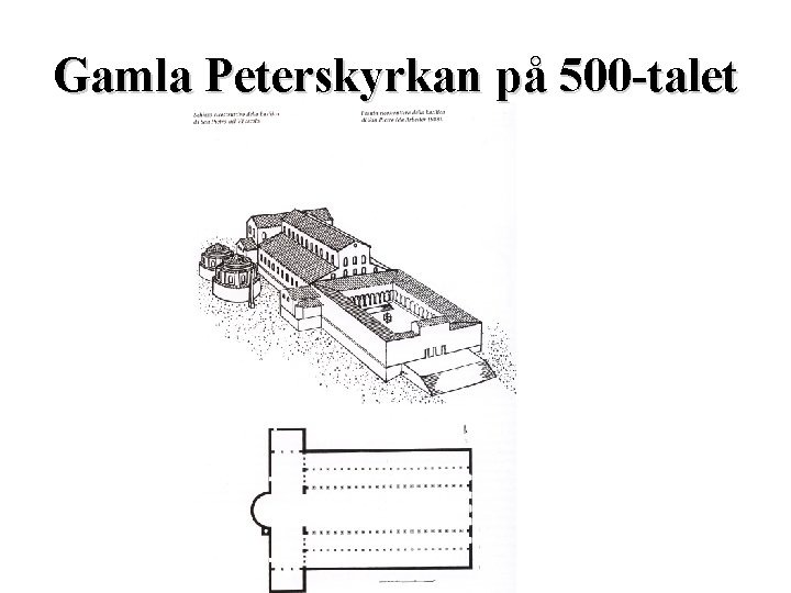 Gamla Peterskyrkan på 500 -talet 