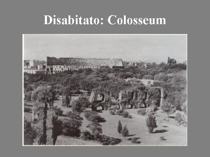 Disabitato: Colosseum 