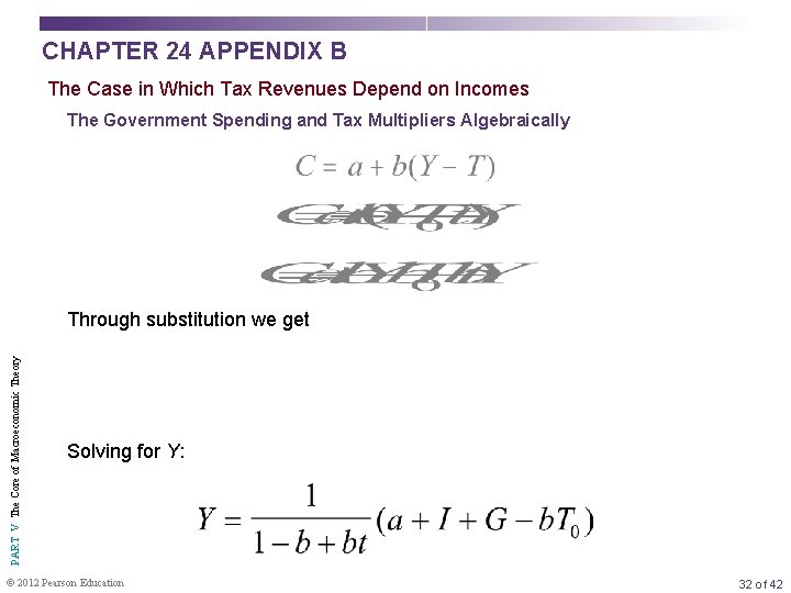 CHAPTER 24 APPENDIX B The Case in Which Tax Revenues Depend on Incomes The