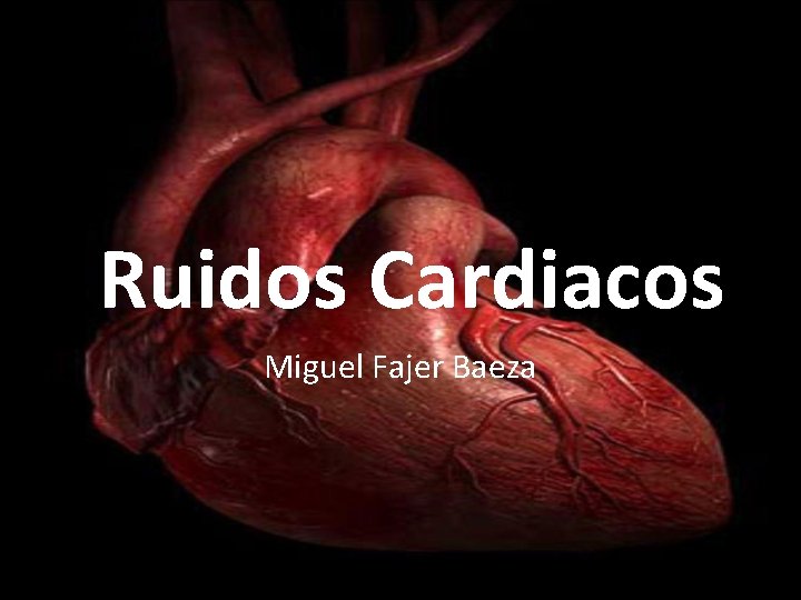 Ruidos Cardiacos Miguel Fajer Baeza 