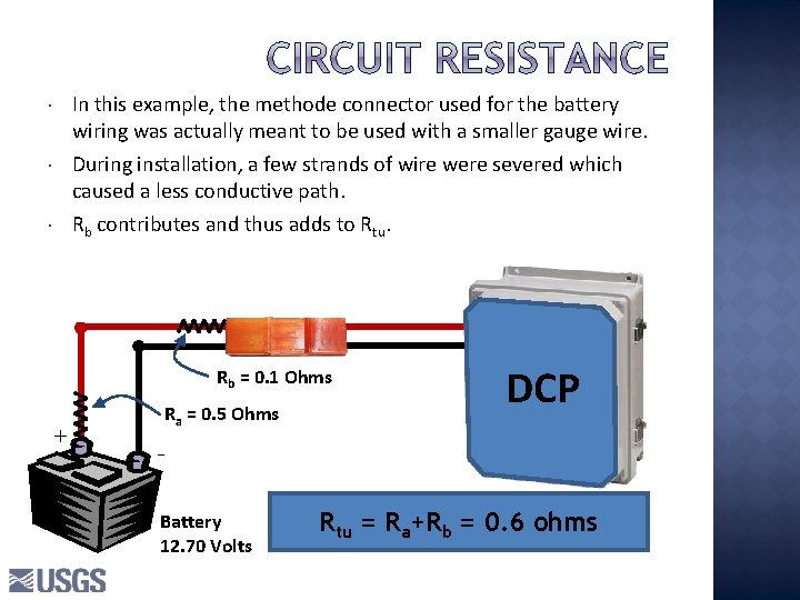 In this example, the methode connector used for the battery wiring was actually meant In this example, the methode connector used for the battery wiring was actually meant