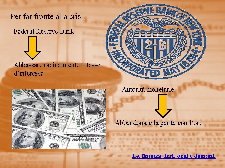 Per far fronte alla crisi: Federal Reserve Bank Abbassare radicalmente il tasso d’interesse Autorità