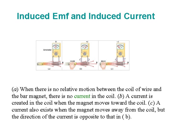 Induced Emf and Induced Current (a) When there is no relative motion between the