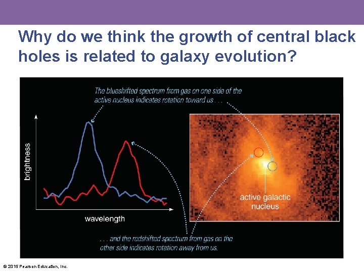 Why do we think the growth of central black holes is related to galaxy