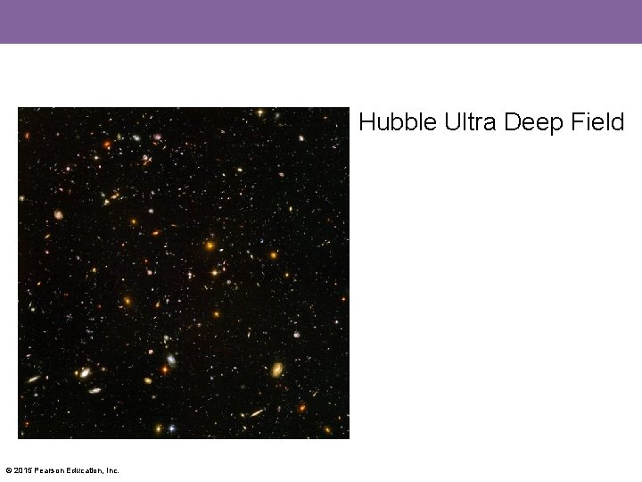 Hubble Ultra Deep Field © 2015 Pearson Education, Inc. 