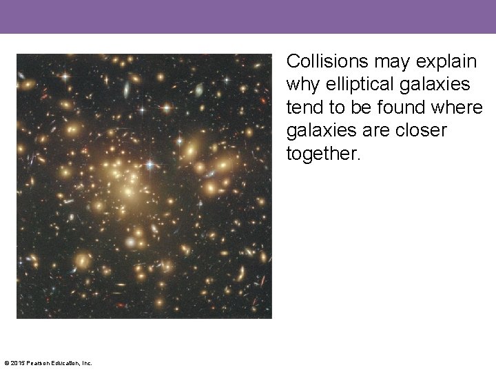 Collisions may explain why elliptical galaxies tend to be found where galaxies are closer