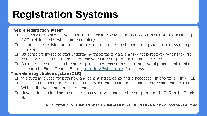 I Register System Registration 101 A basic guide to registration for