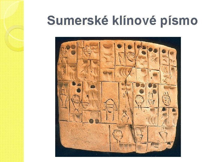 Sumerské klínové písmo 