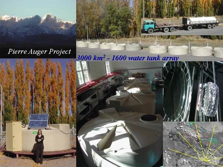 Pierre Auger Project 3000 km 2 - 1600 water tank array 