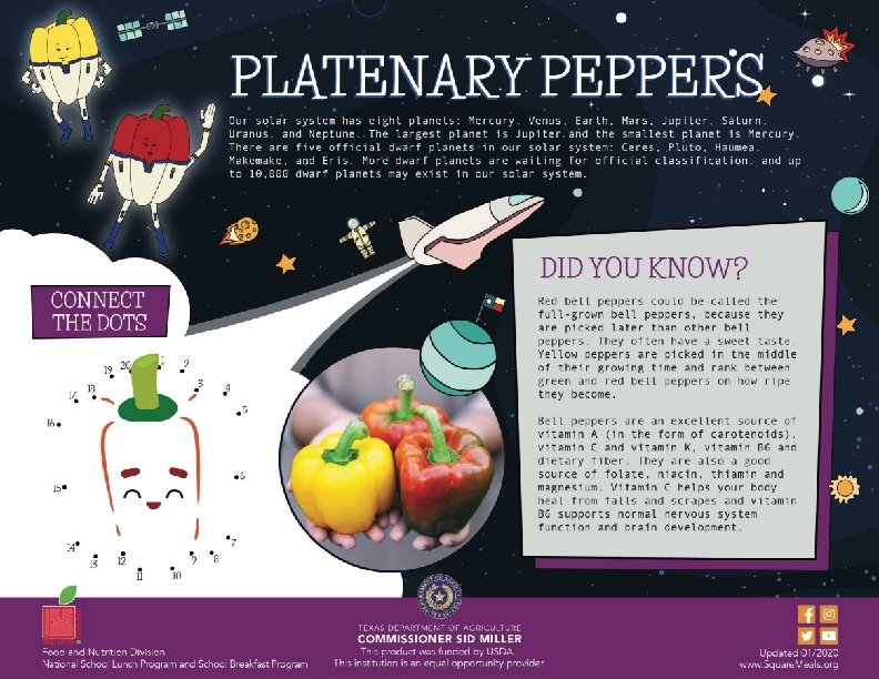 “Platenary Peppers” Our solar system has eight planets: Mercury, Venus, Earth, Mars, Jupiter, Saturn, “Platenary Peppers” Our solar system has eight planets: Mercury, Venus, Earth, Mars, Jupiter, Saturn,