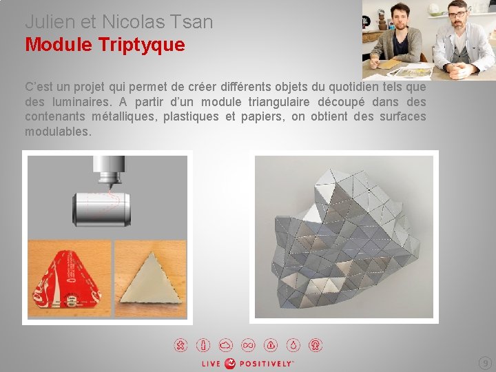 Julien et Nicolas Tsan Module Triptyque C’est un projet qui permet de créer différents