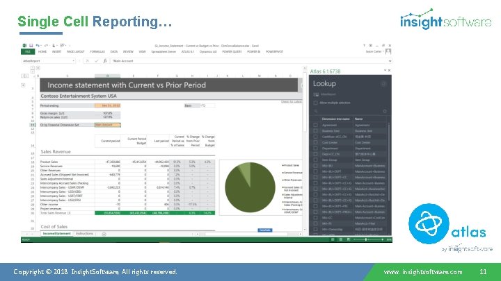 Single Cell Reporting… Copyright © 2018 Insight. Software, All rights reserved. www. insightsoftware. com