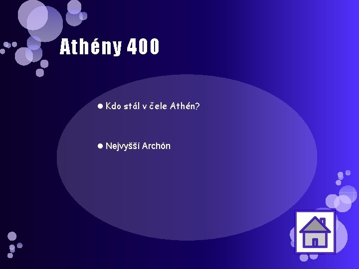 Athény 400 Kdo stál v čele Athén? Nejvyšší Archón 