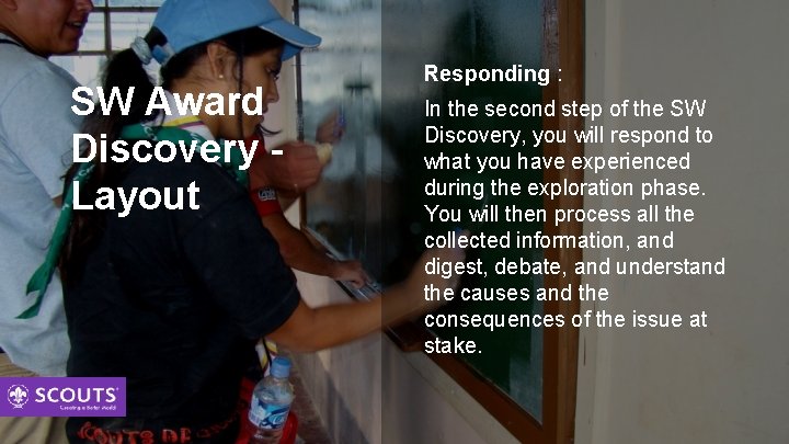 SW Award Discovery Layout Responding : In the second step of the SW Discovery,