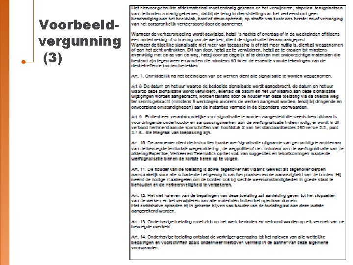 Voorbeeldvergunning (3) 