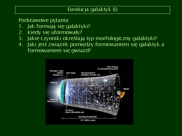 Astronomia pozagalaktyczna Wykad 3 Wasnoci i ewolucja galaktyk