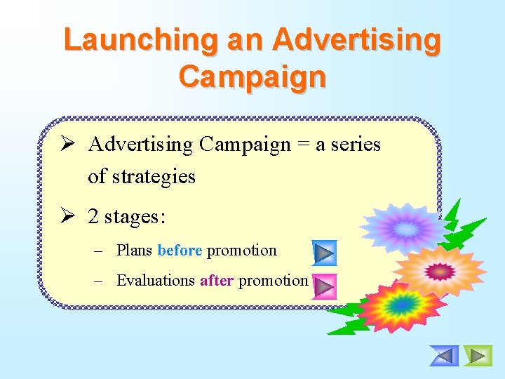 Launching an Advertising Campaign Ø Advertising Campaign = a series of strategies Ø 2