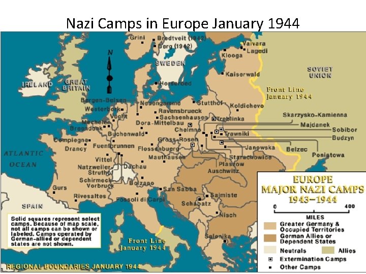 Nazi Camps in Europe January 1944 