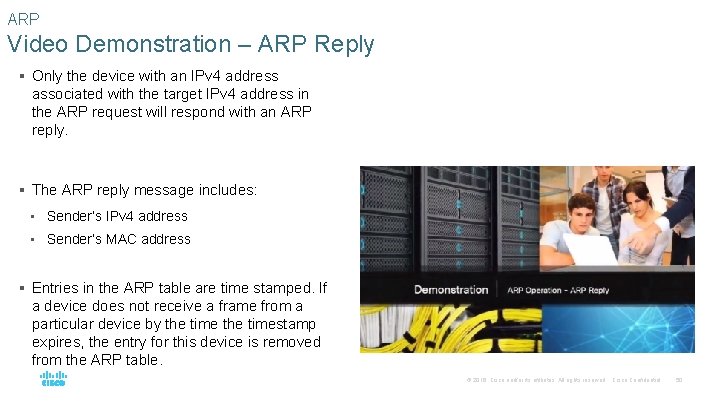 ARP Video Demonstration – ARP Reply § Only the device with an IPv 4