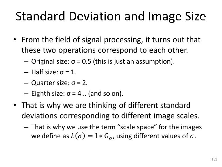 Standard Deviation and Image Size • 131 